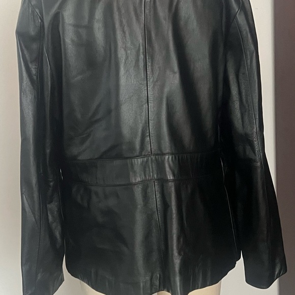 CHARLIE B Black Leather Jacket - Picture 3 of 3